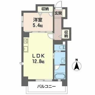 サントルジョワ上本町【0303号室】の間取り