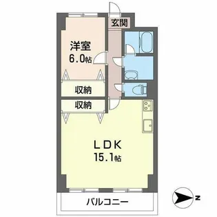 ODNIZ66【0710号室】の間取り