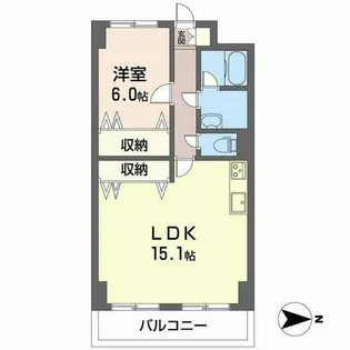 ODNIZ66【0710号室】の間取り
