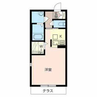 シャーメゾン岸和田【0102号室】の間取り