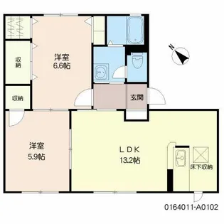 プラティーク ヴィラ A棟【A0102号室】の間取り