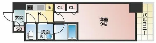 スプランディッド淀屋橋DUE【11階】の間取り