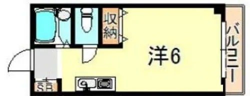 ソシオハイツ【2階】の間取り