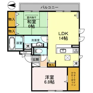 大阪府茨木市畑田町【アパート】の間取り
