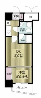 APRILE南森町【15階】の間取り