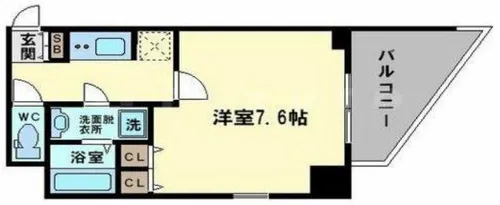 プロシード大阪WESTアドリア【5階】の間取り