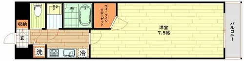 ワールドアイ難波南POLTA【13階】の間取り