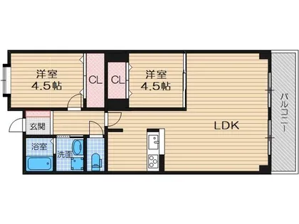 フロレアール・ジーア【7階】の間取り