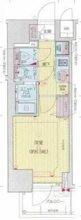 プレサンス四天王寺前夕陽ヶ丘 凛宮【2階】の間取り