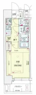 プレサンス梅田北オール【2階】の間取り