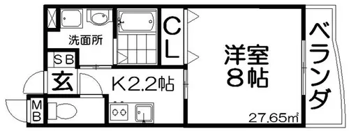 サンリットTK【4階】の間取り
