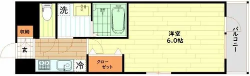 エスリードレジデンス大阪WEST【10階】の間取り