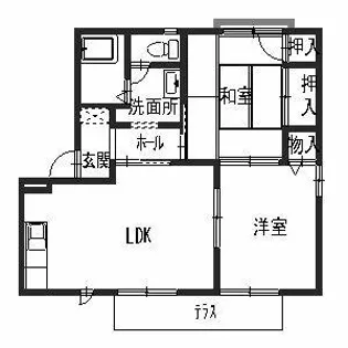 WEST FRAGRANCE【0102号室】の間取り