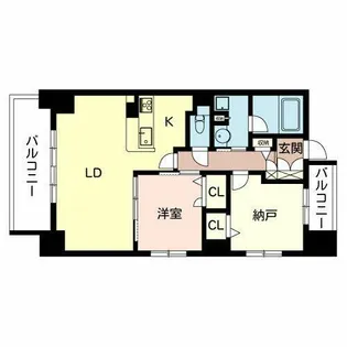 プロムナード南堀江【0205号室】の間取り