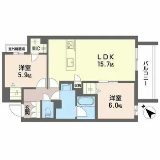 カヴァリエーレ【0205号室】の間取り