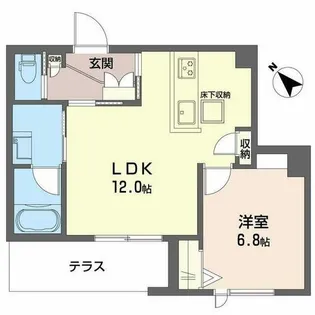カヴァリエーレ【0101号室】の間取り