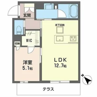 カヴァリエーレ【0106号室】の間取り
