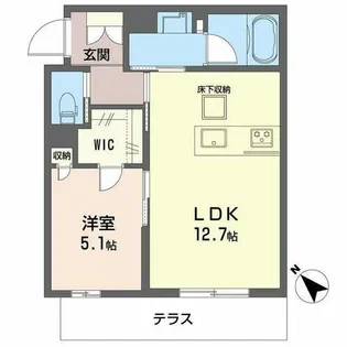カヴァリエーレ【0106号室】の間取り