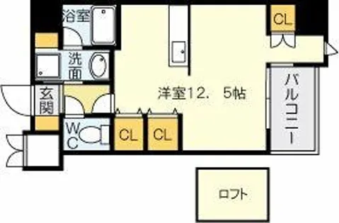 LUMINOUS AI 清水【702号室】の間取り