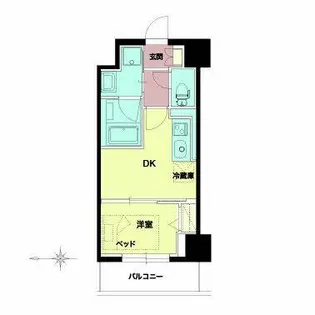 セルン新町【0705号室】の間取り