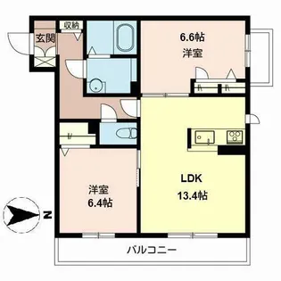 シャーメゾン・ジ・オートリテラス【0305号室】の間取り