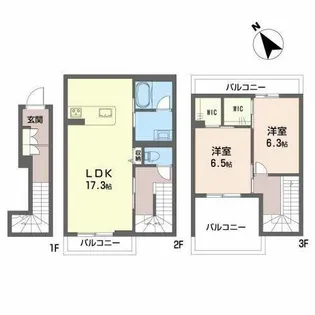 グリーンハウスII【0201号室】の間取り