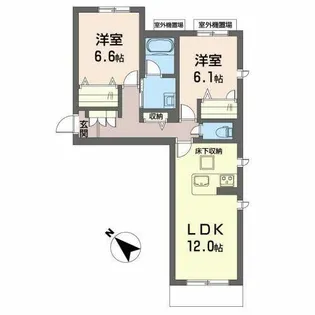 WILL 栗東【0101号室】の間取り