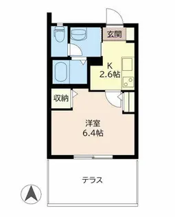 松本ハイツ【0103号室】の間取り