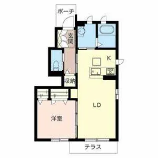 キルシュ ブルク【0101号室】の間取り