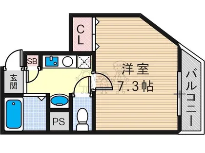 Mヴィレッヂ寺田町【3階】の間取り