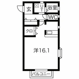 イーハトーブA棟【1階】の間取り