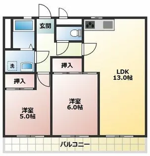 センチュリーコウワ【3E号室】の間取り