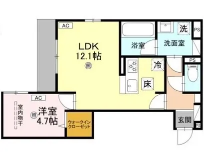 トリシア千躰【1階】の間取り