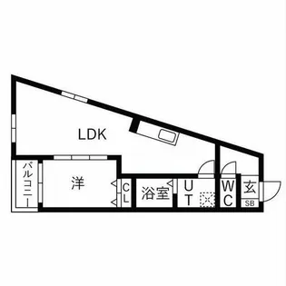 the GARDEN 金山【1階】の間取り