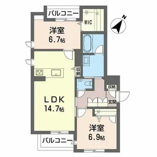 ドルチェ K II【0301号室】の間取り