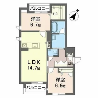 ドルチェ K II【0201号室】の間取り