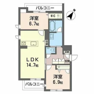 ドルチェ K II【0401号室】の間取り