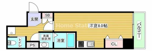 大阪府大阪市此花区西九条4丁目【マンション】の間取り