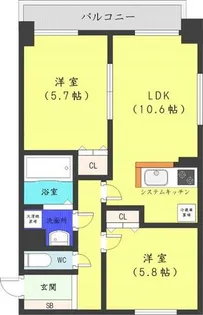 ヘルム21【5階】の間取り