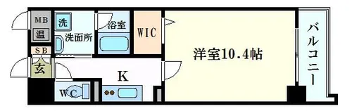 パレーブランシェ【6階】の間取り