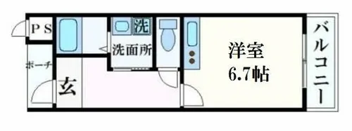 マンションマタージュ【2階】の間取り