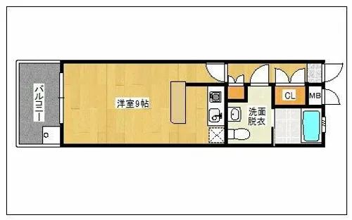 オークヒルズ藤崎Ⅱ【2階】の間取り