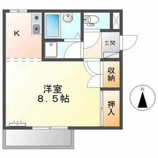 エルハイツ31【101号室】の間取り