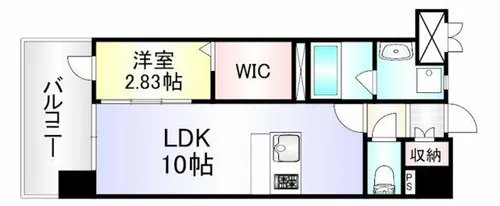 プレジデンスざ・さくら通り【9階】の間取り