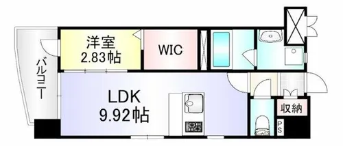 プレジデンスざ・さくら通り【9階】の間取り