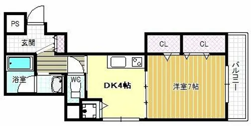 パスサイド21【3階】の間取り