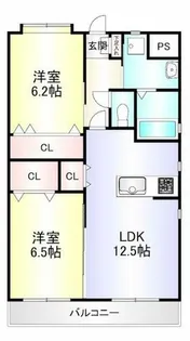チェリーコート赤坂【2階】の間取り