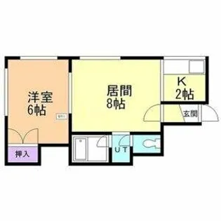 コムサ4【205号室】の間取り
