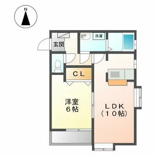 アネックスレイメイ【1階】の間取り