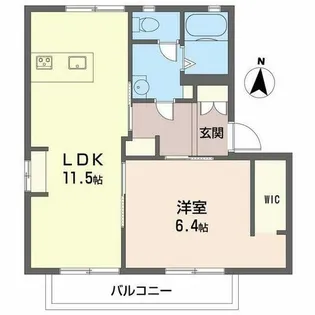 ファミール南野【0202号室】の間取り